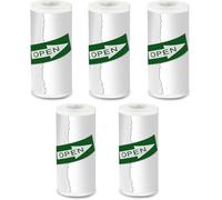 Tianyi-Papier Thermique Blanc Pour Imprimante, Mini Autocollant, Papier Thermique, 5 Rouleaux, 2 Ans, 57 Mm X 25 Mm, Pour Journaux, Photos, Textes, Notes D'étude Et Plus Encore