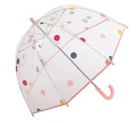 Tianyi-Parapluie À Bulles Transparent Pour Enfants Poignée Incurvée En Plastique Incassable 8 Nervures Manuel Ouvert Joli Parapluie À Pois Pour Garçons Filles