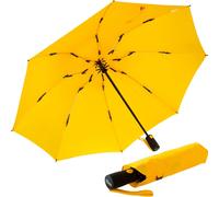 Tianyi-Parapluie De Poche En Fibre De Verre À Ouverture Inversée Avec Rayons Colorés, Jaune, 106 Cm, Parapluie De Poche Xxl