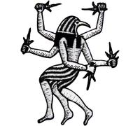 Tianyi-Patch Brodé En Forme De Horus, Dieu Égyptien De La Royauté Et Du Ciel, À Coudre Ou À Coller Avec Fer À Repasser