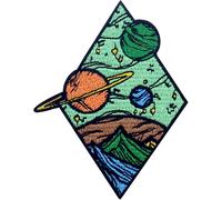 Tianyi-Patch Brodé En Forme De Planètes Spatiales De Diamant De L'univers, À Coudre Ou À Coller Avec Fer À Repasser