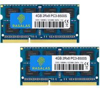 TIANYI-PC3-8500 8GB 2x4GB 1066MHz: DDR3 8500S Sodimm 2RX8 DDR3 1066 MHz PC3-8500S 1.5V CL7 RAM Memory for Laptop