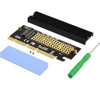 TIANYI-PCI Express 3.0 4X 8X 16x à M.2 NVMe et Carte Adaptateur SSD AHCI avec dissipateur de Chaleur, sans Support et Compatible avec Samsung 960 970 Evo Pro WD Noir et Plus