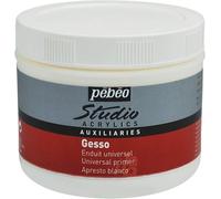 TIANYI-Pébéo ¿ Studio Acrylics 500 ML Gesso ¿ Gesso Blanc ¿ Sous-couche Peinture Acrylique pour Préparer Tous vos Supports ¿ Pot de Gesso Acrylique Blanc 500 ml