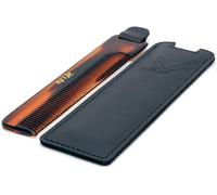 Tianyi-! - Peigne De Luxe En Cuir Peigne De Poche Pour Homme Avec Étui En Cuir Naturel