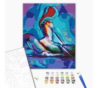 Tianyi-Peinture Par Numéros Couleurs Passion Bricolage Kit 40 X 50 Cm Avec Cadre Peinture Abstraite Peintures Acrylique Pinceaux Décoration Murale Cadeau Pour Les Artistes Et Les Amateurs D'art