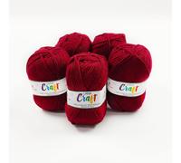 Tianyi-, Pelotes De Laine Craft - Fabriquées En Italie - Disponible En Différentes Couleurs Pour Aguilles À Tricoter N 3.5 Et 4-50 G 133 M - Fait À La Main, Fils, Laine