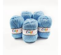 Tianyi-, Pelotes De Laine Craft - Fabriquées En Italie - Disponible En Différentes Couleurs Pour Aguilles À Tricoter N 3.5 Et 4-50 G 133 M - Fait À La Main, Fils, Laine