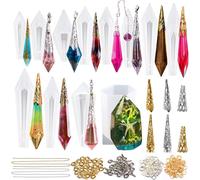 Tianyi-Pendule Point Cristal Résine Silicone Moules Set - Pendule Moules Bijoux Faisant 220-Kit