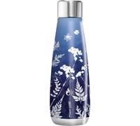 Tianyi-Picnik - Bouteille Isotherme En Acier Inoxydable - Bouteille Étanche - Double Paroi, Longue Conservation Froid Et Chaud - Décoration Cyanotype, 500 Ml