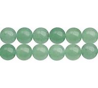 Tianyi-Pierres Gemmes Pour La Création De Bijoux Naturelles Perles Aventurine Verte Rondes 8mm Longueur 38cm Environ 46 Pcs