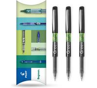 Tianyi-Pilot Greenball Lot De 3 Stylos Roller À Encre Liquide \U2013 Gamme Begreen 89 % Recyclé \U2013 Pointe Moyenne 0,7 Mm \U2013 Idéal Pour L'écriture, L'école, La Maison, La Révision, Le Bureau (