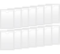Tianyi-Pochettes Autocollantes, 14 Pièces, Pochettes Horizontales Transparentes Pour Cartes, Porte-Étiquettes, Auto-Adhésives Pour Protéger Vos Cartes Ou Photos (Taille Intérieure : 8 X 12 Cm)
