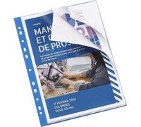 Tianyi-- Pochettes Perforées Reliées Pour Classeur A4 - Bleu