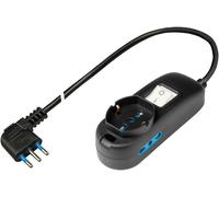 TIANYI-POLY POOL - PP2501XL Bloc multiprises 250V avec 2 Prises bivalentes 10/16A 2P+T + 1 Prise pluristandard 10A+Schuko et Une Prise Gain de Place 16A, Bloc multiprises avec câble de 3 m, Puissance
