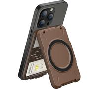 Tianyi-Porte-Cartes Avec Magsafe, Double Face Magnétique Portefeuille Coque Rigide Wallet Pour Iphone 16 15 14 13 12 Pro Max Coque Magsafe & Tous Les Téléphones, Blocage Rfid, Maintien 4 Cartes