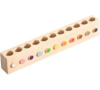 Tianyi-Porte Crayon De Couleur En Bois, Montessori Porte Crayons Pour Enfants, Pot À Crayons En Bois Avec 11 Compartiments, Pouvant Classer Les Stylos De Couleur, Pour Classe, Maison, École