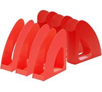 Tianyi-Porte-Revues Re-Loop - 6 Porte-Revues, Dites Oui Au 100% Recyclé, Moderne, Design Jeune, Pour Documents Formats A4/C4, Rouge, 16218-917 76 X 239 X 256 Mm