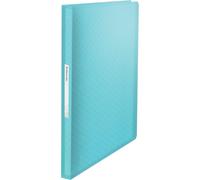 Tianyi-- Porte-Vues A4 Avec 80 Pochettes, Capacité 160 Feuilles, Rangement & Présentation De Documents, Maison / Bureau, Motif Texturé, Gamme Colour'breeze, Bleu, 626237