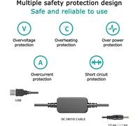 TIANYI-Powerbank USB Cable + DMW-DCC8 Batterie factice BLC12 BLC12E pour Lumix DMC-GX8 FZ1000 FZ300 FZ200 G7 G6 G5 G80 G81 G85 GH2 GH2K GH2S DC-G90 DC-G91 DC-G95 DC-G99