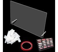 Tianyi-Présentoir Ongles Nuancier Acrylique Palette - Avec 50 Pièces Bande D'affichage Et Colle Nano-Adhésive, Pour Exposition Transparent Nail Art Carte Couleur Affichage Présentation Exercices D'on