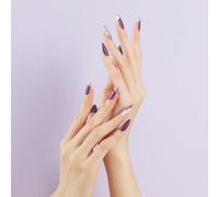 Tianyi-Press On Nails Lot De 24 Faux Ongles Courts En Acrylique, En Forme D'amande, Couleur Nude, Ovales, À Coller Avec De La Colle À Ongles, Pour Femme (Zijin)