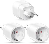 Tianyi-Prise Française Vers Suisse 3 Pièces, Adaptateur De Voyage Français Vers Suisse, Prise Française Vers Suisse, Prise De Voyage Suisse Maldives, Rwanda, Liechtenstein