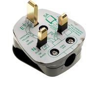 Tianyi-Prise Secteur Britannique 13 A Avec Fusible 5 A, Noir ¿ Adaptateur D'alimentation De Voyage De Câblage Britannique De Type G Standard 240 V Avec Fusible, Bloc De Prises À 3 Broches