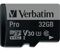 TIANYI-Pro U3 Carte mémoire microSDHC avec adaptateur - 32 Go - noire pour l'enregistrement vidéo 4K en Ultra HD - pour appareils photo