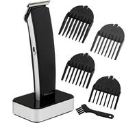Tianyi-Proficare Tondeuse Professionnelle Pour Cheveux/Barbe Fonctionne Sur Secteur Ou À Piles Avec 8 Accessoires Noir Brillant