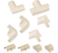 Tianyi-Raccords À Clipser Pour Goulotte Moulure Mini Joindre Plusieurs Goulottes De 30x15mm Multipack De 10 Pièces Raccords De Goulotte Électrique Crème