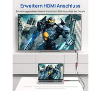 TIANYI-Rallonge HDMI 2.0 mâle vers femelle 18 Gbps Compatible avec clé TV, PS4, PS3, 4K UHD, Full HD, 3D, ARC, Ethernet, 3 m Rouge