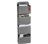Tianyi-Relaxdays Organiseur Suspendu, 4 Compartiments, Porte Avec Crochets, En Feutre, Bain Et Bureau, Gris