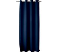 Tianyi-Rideau Occultant Avec ?Illets Argentés, Bleu Marine, 140x240cm, 100% Polyester, Tissu Certifié Oeko-Tex, Collection Réglisse