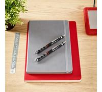 Tianyi-Rotring Tikky Ensemble Porte-Mine Et Stylo Bille Hb 0,5 Mm Encre Bleue Pointe Moyenne (1,0 Mm) Corps Noir