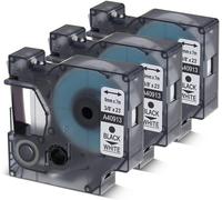 Tianyi-Ruban Pour Étiqueteuse Compatible Avec Dymo 40913 9mm X 7m Cassette Compatible Avec Dymo Labelmanager Lm160 Lm210d Lm260p Lm280 Lm360d Lm420p, (Pack De 3, Noir Sur Blanc)