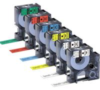 TIANYI-Ruban pour Étiqueteuse compatible pour Dymo D1 Cassette, 12mm x 7m étiquette, Compatible avec Label Manager 160 210D 280 420P 360D 500TS PnP, Compatible LabelWriter 450 Duo