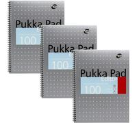 Tianyi-S Réf Em003 Cahier Reliure Intégrale Ligné Avec Marge Et Perforé 4 Trous 80 G/M² 100 Pages A4 Lot De 3 (Import Royaume Uni)