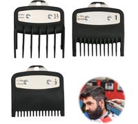 TIANYI-Sabot Tondeuse Set 3 Guides de Tonte Compatibles avec Wahl 1.5mm 3mm 4.5 mm 3 Longueurs de Coupe Clipper Guards Compatible avec Les Tondeuses Wahl S'adapte à la Plupart des Tondeuses Wahl