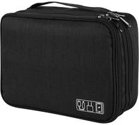 TIANYI-Sac Câble Multifonctionnel Sac de Voyage Universel Électronique Cable Management Cubes pour Tablette, Disque Dur Externe, Chargeur, Adaptateurs, Cartes Mémoire, Câbles USB