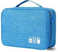 TIANYI-Sac Câble Multifonctionnel Sac de Voyage Universel Électronique Cable Management Cubes pour Tablette, Disque Dur Externe, Chargeur, Adaptateurs, Cartes Mémoire, Câbles USB