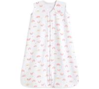 Tianyi-Sac De Couchage Pour Bébé 0,5 Tog Sleepsack 100% Coton, Arcs-En-Ciel Du Soleil Pour Les Bébés Changement De Couche Zip Facile Lullaby Trust Partners, Unisexe, Garçons Et Filles, 6-18 Moi