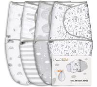 Tianyi-Sac D'emmaillotage Pour Bébé, Couverture En Coton Biologique, Sac De Nuit Ajustable, Emmaillotage Facile Pour Garçon Fille 0-3 Mois, Essentiels Pour Bébés, Paquet De 4