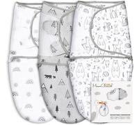 Tianyi-Sac D'emmaillotage Pour Bébé, Couverture En Coton Biologique, Sac De Nuit Ajustable, Emmaillotage Facile Pour Garçon Fille 0-3 Mois, Essentiels Pour Bébés, Paquet De 3