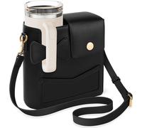 Tianyi-Sac Pour Stanley Cup Accessoires, Porte Bouteille D'eau Avec Sangles Réglables Et Compartiment, Sac De Transport Stanley 40oz Pour Marche, Escalade, Voyage (Noir)