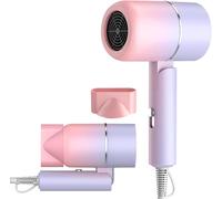 Tianyi-Sèche-Cheveux Ionique, 800 W Sèche Cheveux De Voyage Pliable Petit, Sèche Cheveux Avec Buses De Coiffage, Sèche-Cheveux Lonique Négatifs Pour La Maison, Les Voyages Et Les Salons