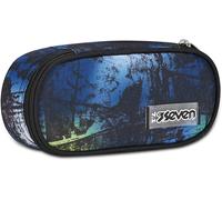 Tianyi-Seven Porte-Stylo Scolaire Rond Plus, Bleu, Freethink Boy, Sachet Ovale Avec Poche Intérieure Et Élastiques Porte-Stylo, Accessoires De Sac À Dos, Élémentaires, Moyennes, Supérieures, Enfant G