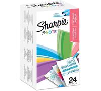 Tianyi-Sharpie S-Note Stylos Marqueurs De Couleur Créatives Surligneur Pour Écrire, Dessiner Et Bien Plus Encore Couleurs Assorties Pastel Pointe Biseautée Lot De 24
