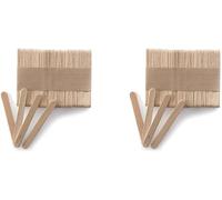 Tianyi-Silikomart 99.401.99.0002 Kit De 100 Bâtonnets Bois Mini 7,2 X 0,8 X 0,2 Cm, Beige (Lot De 2)