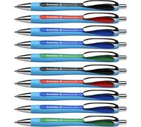 Tianyi-Slider Rave Xb Lot De 10 Stylos À Bille Encre Indélébile 4 X Bleu, 2 X Rouge, Vert Et Noir